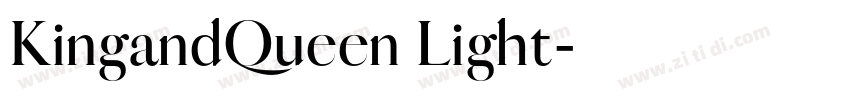 KingandQueen Light字体转换